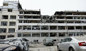 Missile strike on Kyiv kills one amid &lsquo;massive&rsquo; attack