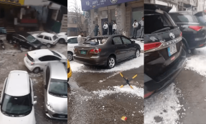 اسلام آباد اور بالائی علاقوں میں طوفانی بارش اور ژالہ باری، گاڑیوں کے شیشے ٹوٹ گئے