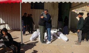 Displaced among 37 killed in Israeli strikes, Gaza rescuers say