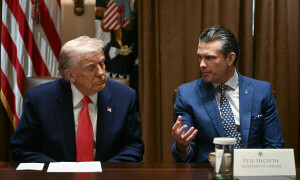 Trump backs Hegseth after second scandal of sharing info on chat