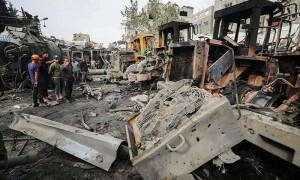 Hamas denounces Israeli attacks on rescue equipment and facilities