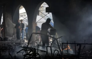 PHOTOS: Aftermath of deadly Israeli attack on school sheltering displaced Palestinians
