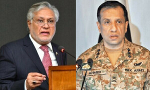 نائب وزیراعظم اسحٰق ڈار اور ترجمان پاک فوج شام 7بجکر 10 منٹ پر پریس کانفرنس کریں گے