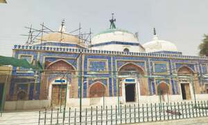 Restoration of Uch Sharif tombs goes on