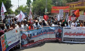 In pictures: Civil society, labourers rally in Hyderabad on Labour Day amid scorching heat