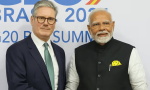 Britain and India clinch landmark trade deal in shadow of Trump&rsquo;s tariffs