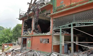 PHOTOS: Soldiers inspect the debris of a mosque after Indian strikes in Muzaffarabad