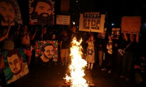 Israeli protesters in Tel Aviv demand an end to Gaza offensive