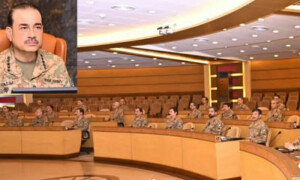 کور کمانڈرز کانفرنس: بھارتی حمایت یافتہ دہشتگرد پراکسیز کی سرکوبی کیلئے تمام وسائل بروئے کار لانے کا اعادہ
