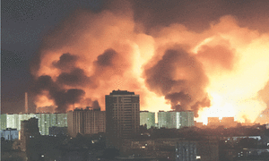 Russia carries out massive missile, drone strikes on Ukraine’s capital