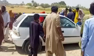 شکارپور: انڈس ہائی وے پر مسلح ملزمان کی کار پر فائرنگ، 4 افراد جاں بحق