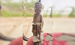 Thar villagers stumble upon &lsquo;ancient&rsquo; wooden sculpture