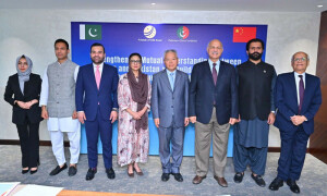 Mushahid terms Pakistani talent, Chinese tech &lsquo;invincible wall&rsquo; for South Asia&rsquo;s peace and stability