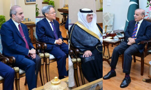 وزیراعظم سے سعودی عرب، قطر اور چین کے سفرا کی ملاقاتیں، مشرق وسطیٰ کی صورتحال پر غور