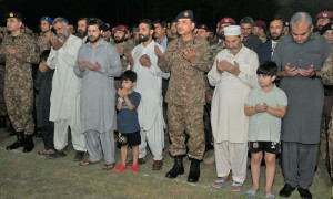 فتنۃ الخوارج سے جھڑپ میں شہید میجر معیز کی نماز جنازہ ادا، آرمی چیف کی شرکت
