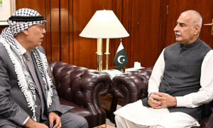 اسپیکر قومی اسمبلی کی فلسطینی سفیر سے ملاقات، غزہ میں انسانی حقوق کی سنگین خلاف ورزیوں کی مذمت