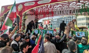 PHOTO: Hundreds attend funeral procession of Iranian military commanders, scientists