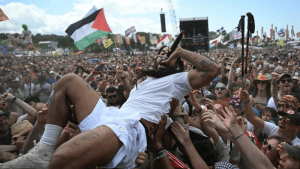 British punk band Bob Vylan spark &lsquo;Death to the IDF&rsquo; chants at Glastonbury, prompting backlash from UK PM Kier Starmer