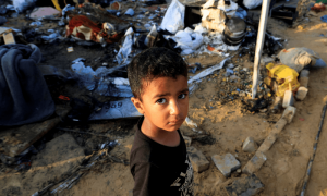 PHOTOS: Palestinians mourn after overnight Israeli strike in Khan Younis