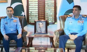 چینی فضائیہ کے چیف آف اسٹاف کی ایئرچیف مارشل ظہیر احمد سے ملاقات