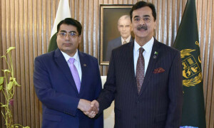 چیئرمین سینیٹ سے انٹرا پارلیمنٹری اسپیکرز کانفرنس کے سیکریٹری جنرل کی ملاقات