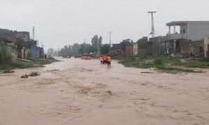 Medium-level flood at Punjab&rsquo;s Kalabagh and Chashma on Indus River due to monsoon rains