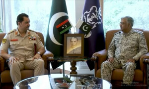 ایڈمرل نوید اشرف سے لیبیا کی مسلح افواج کے کمانڈر انچیف کی ملاقات، باہمی دلچسپی کے امور پر تبادلہ خیال