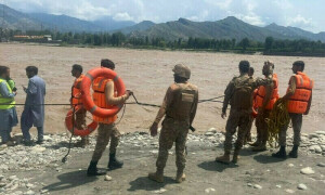 5 children dead in Swat flash floods: Rescue 1122