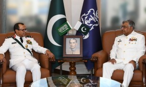 Pakistani, Saudi naval chiefs discuss regional security and enhanced defence cooperation