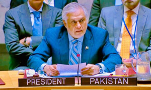 مشرقِ وسطیٰ میں پائیدار امن کیلئے مسئلہ فلسطین کا ’دو ریاستی حل‘ ناگزیر ہے، اسحٰق ڈار