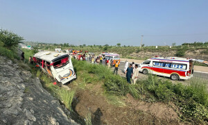9 dead, 21 injured in bus accident on Islamabad-Lahore Motorway in Chakwal