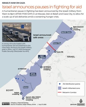 SEE: Areas where Israel has announced a pause in fighting