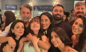 &rsquo;سردار جی تھری&lsquo; کی کامیابی پر ہانیہ عامر کے اعزاز میں پارٹی، شوبز شخصیات کی شرکت