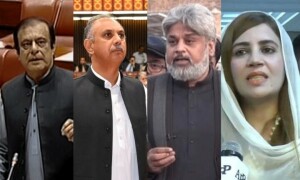 May 9 riots: Faisalabad ATC sentences Omar Ayub, Shibli Faraz and other PTI leaders to 10 years in jail