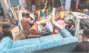 Occupants of nine buildings start vacating as demolition drive begins in Karachi’s Lyari