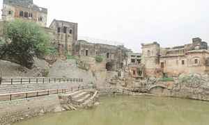 Katas Raj Temple complex stands intact against deluge