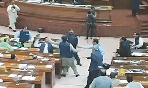 Chaos in Punjab PA as lawmakers come to blows