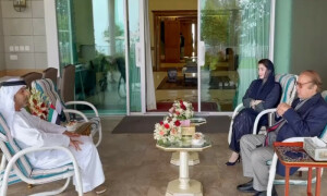 لاہور: نواز شریف اور مریم نواز سے متحدہ عرب امارات کے سفیر کی ملاقات