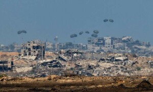 German army starts aid drops over Gaza