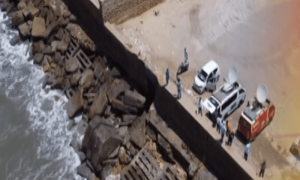 کراچی: باپ کا 2 بچوں سمیت سمندر میں کودنے کا واقعہ گھریلو تنازع کا شاخسانہ نکلا