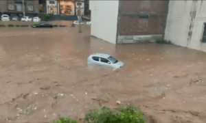 Rescue officials recover retired colonel’s car swept away in last week’s Pindi downpour