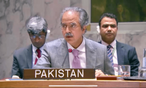 Pakistan pushes UNSC to end Israel&rsquo;s &lsquo;unconscionable suffering of Palestinians&rsquo; in Gaza