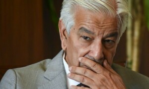 Khawaja Asif dismisses rumours of him resigning as defence minister