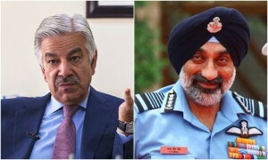 Defence minister rubbishes Indian air chief’s ‘comical’ claims of downing 6 Pakistani aircraft in May conflict