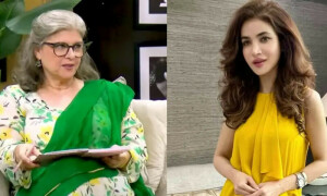 حمیرا اصغر کے ذکر پر &rsquo;کون حمیرا؟&lsquo; کا سوال کرنے پر مرینہ خان کو تنقید کا سامنا