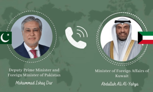 کویتی وزیر خارجہ کا اسحٰق ڈار سے رابطہ، سیلاب تباہ کاریوں پر اظہار افسوس، ہر ممکن تعاون کی پیشکش