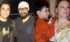 عامر خان کے برطانوی خاتون سے ناجائز تعلقات تھے، ان کا بیٹا بھی ہے، بھائی کا الزام