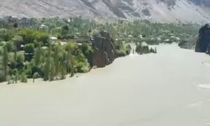 Two large lakes formed by glacial outburst in Gilgit-Baltistan: officials
