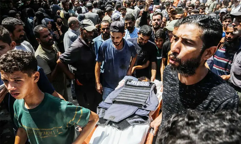 صحافیوں کی اموات پر اسرائیل کے خلاف دنیا بھر میں غم و غصہ