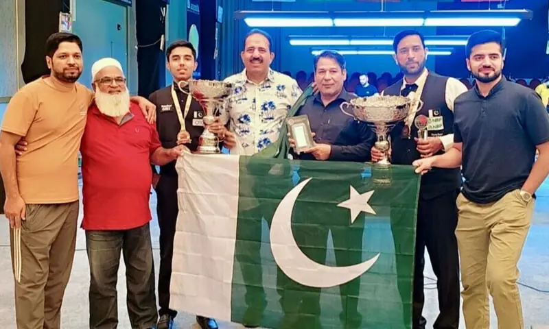 اسنوکر ورلڈ چیمپئن شپ جیتنے والے محمد آصف اور محمد حسنین تاحال انعامی رقم سے محروم